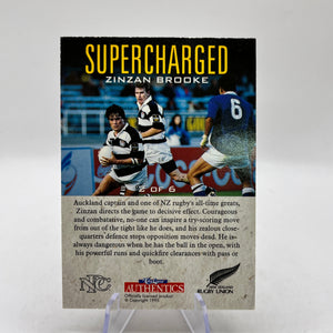 Zinzan Brooke - Supercharged - NZ Rugby Union - Card Crazy Authentics FRENLY BRICKS - Open 7 Days