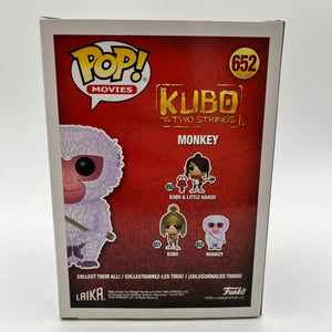 Funko POP! Movies Kubo and the Two Strings Monkey #652 - Vinyl Collectable FRENLY BRICKS - Open 7 Days