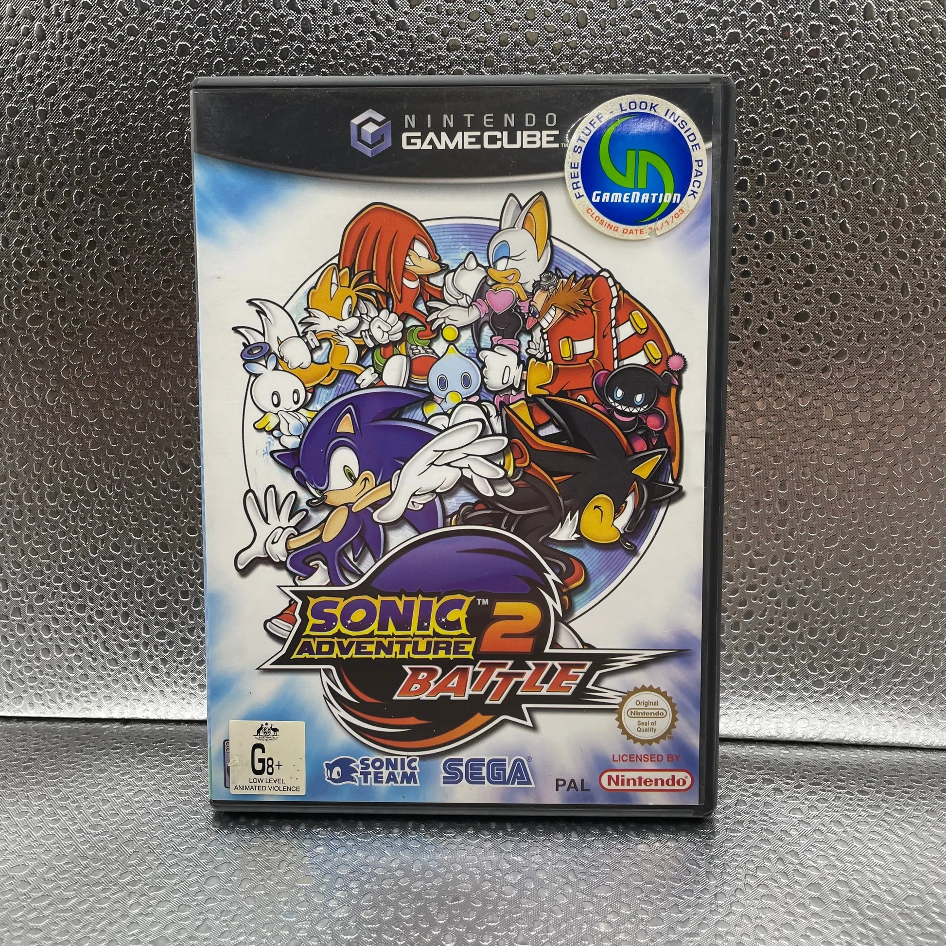 Sonic Adventure 2 Battle Nintendo GameCube Game CIB With Manual Tested PAL FRENLY BRICKS - Open 7 Days