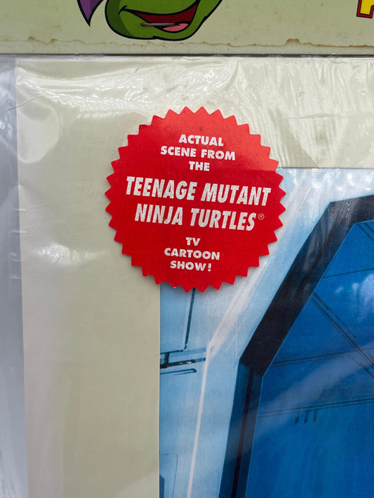 Teenage Mutant Ninja Turtles, Animation Production Cel MWS (1991) W/COA Leonardo FRENLY BRICKS - Open 7 Days