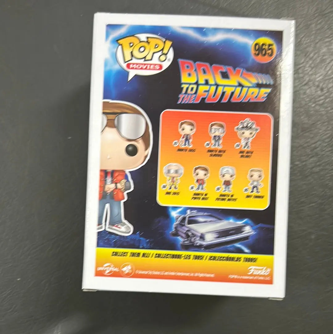 Pop Vinyl Figure Pop Movies Back To the Future Marty Checking Watch #965 FRENLY BRICKS - Open 7 Days