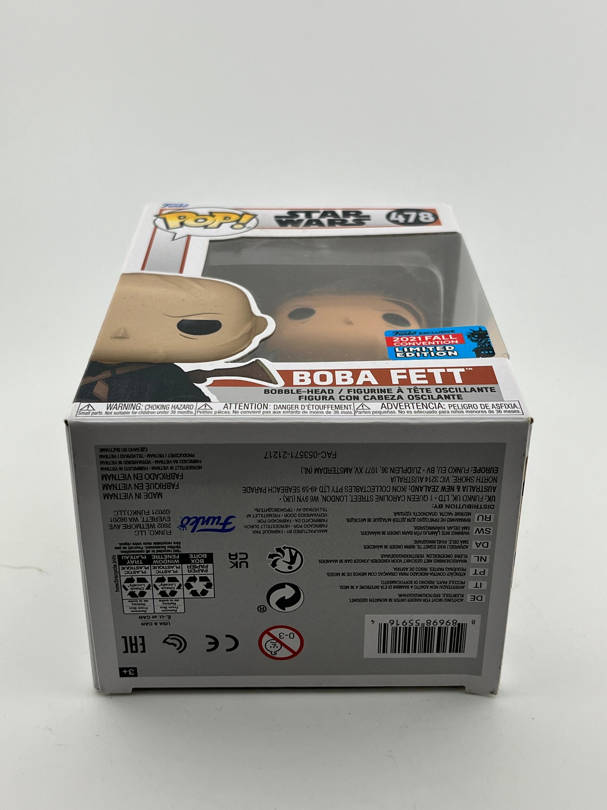 Funko POP! Star Wars - Boba Fett #478 - 2021 Fall Limited Edition - Vinyl Collectable FRENLY BRICKS - Open 7 Days