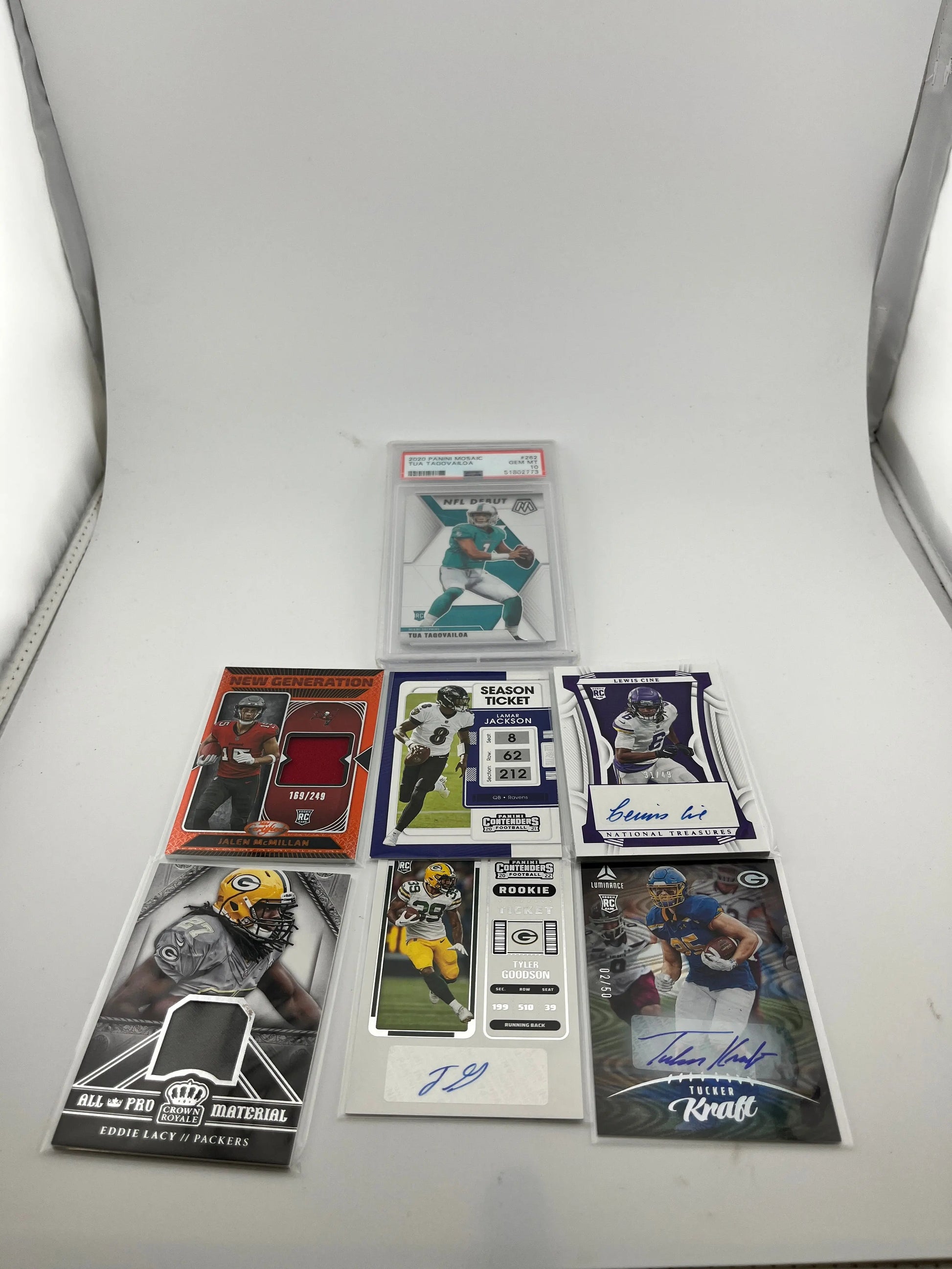 NFL Player Card Lot #5 Graded/Autographed/Rookie FRENLY BRICKS - Open 7 Days