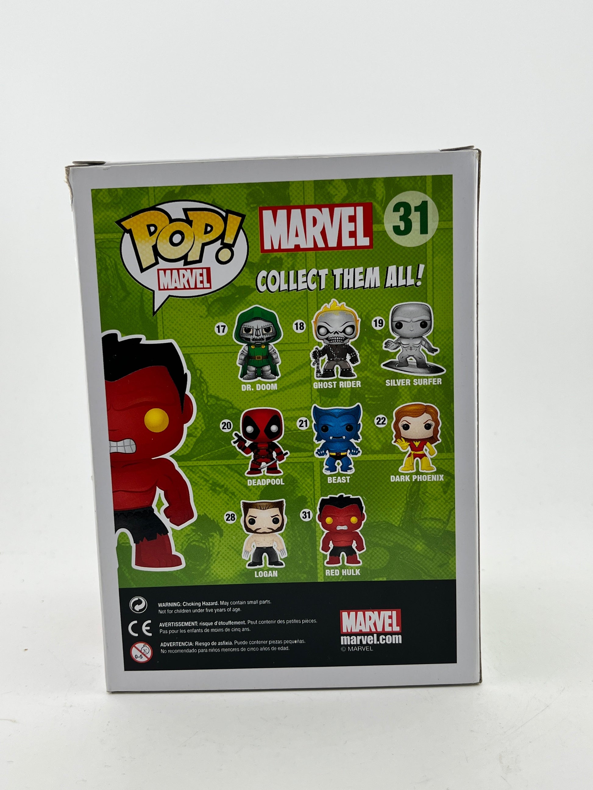 Funko POP! Marvel - Red Hulk #31  - Vinyl Collectable FRENLY BRICKS - Open 7 Days