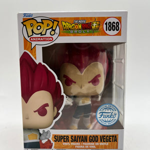 Funko POP! Animation DragonBall Super Broly - Super Saiyan God Vegeta #1868 Special Edition FRENLY BRICKS - Open 7 Days