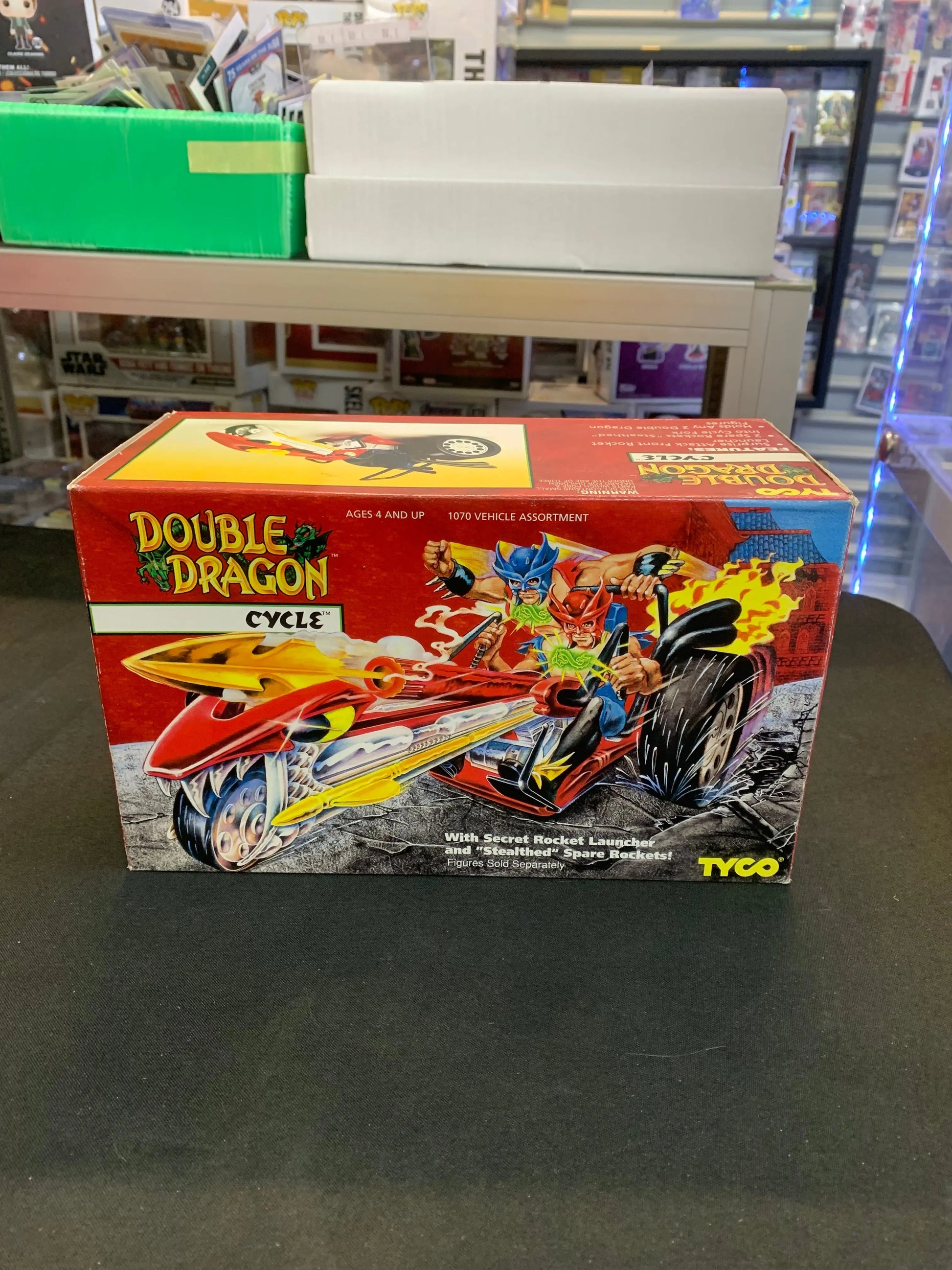 RARE VINTAGE 1993 DOUBLE DRAGON CYCLE VEHICLE TYCO NEW SEALED ! FRENLY BRICKS - Open 7 Days