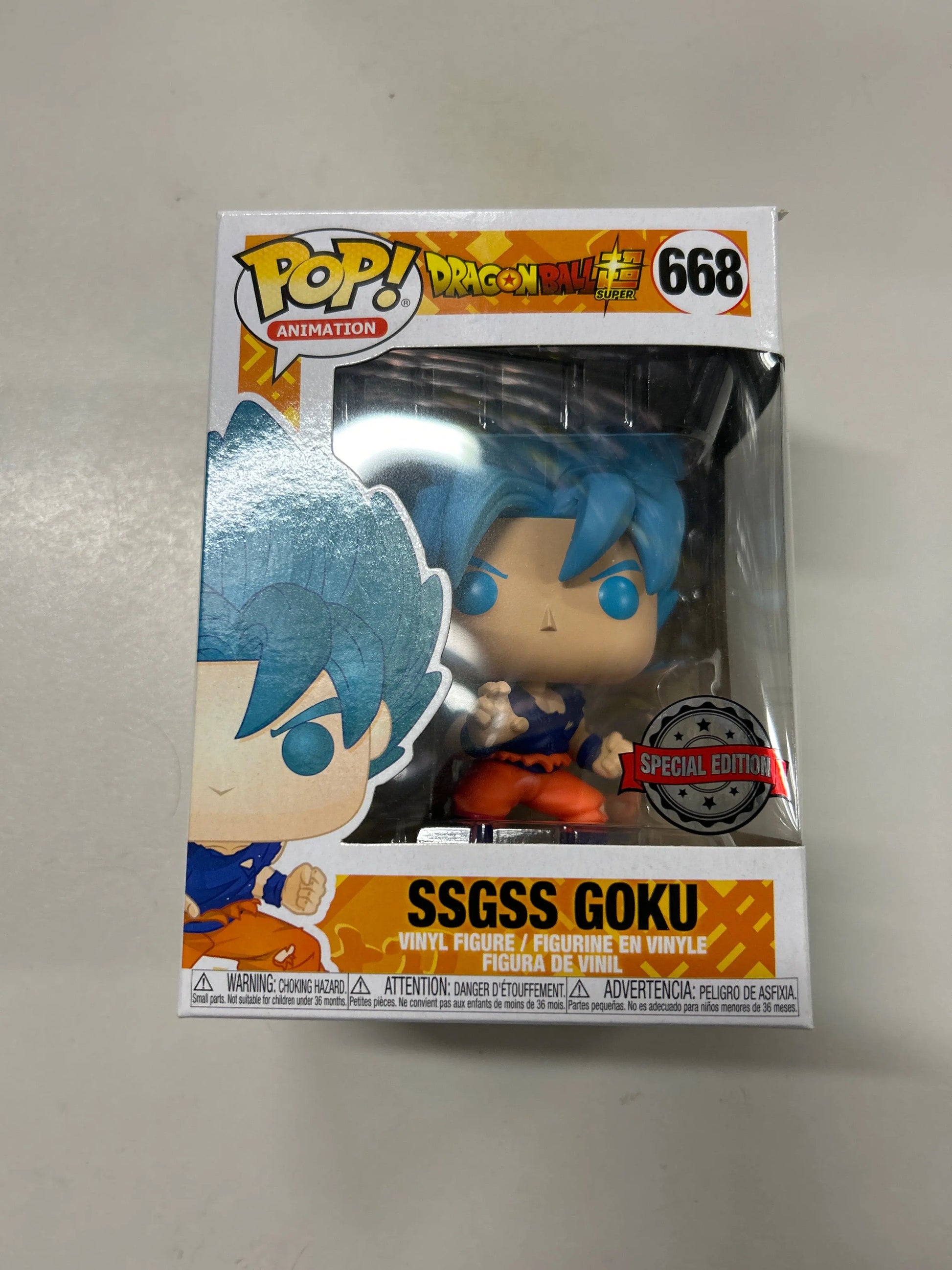 Pop Vinyl Dragon Ball Super #668 Ssgss Goku FRENLY BRICKS - Open 7 Days