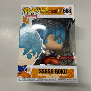 Pop Vinyl Dragon Ball Super #668 Ssgss Goku FRENLY BRICKS - Open 7 Days