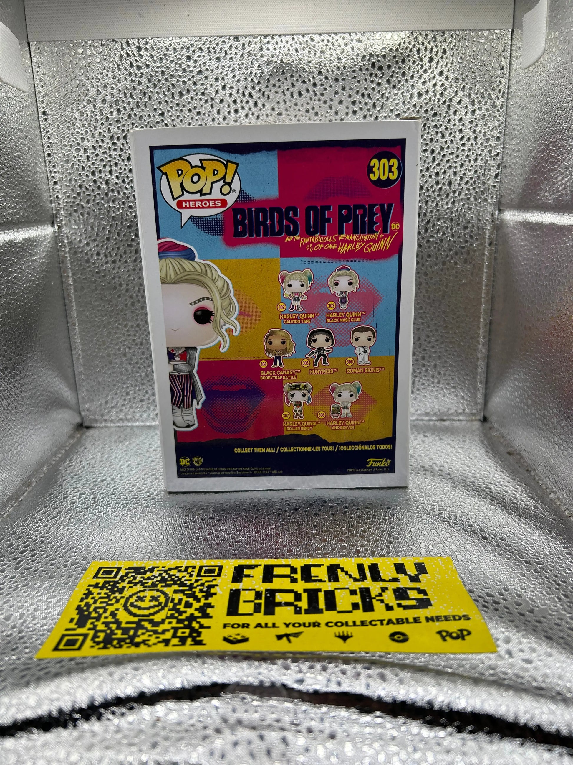 Pop Vinyl #303 Harley Quinn Black Mask Club Dc FRENLY BRICKS - Open 7 Days