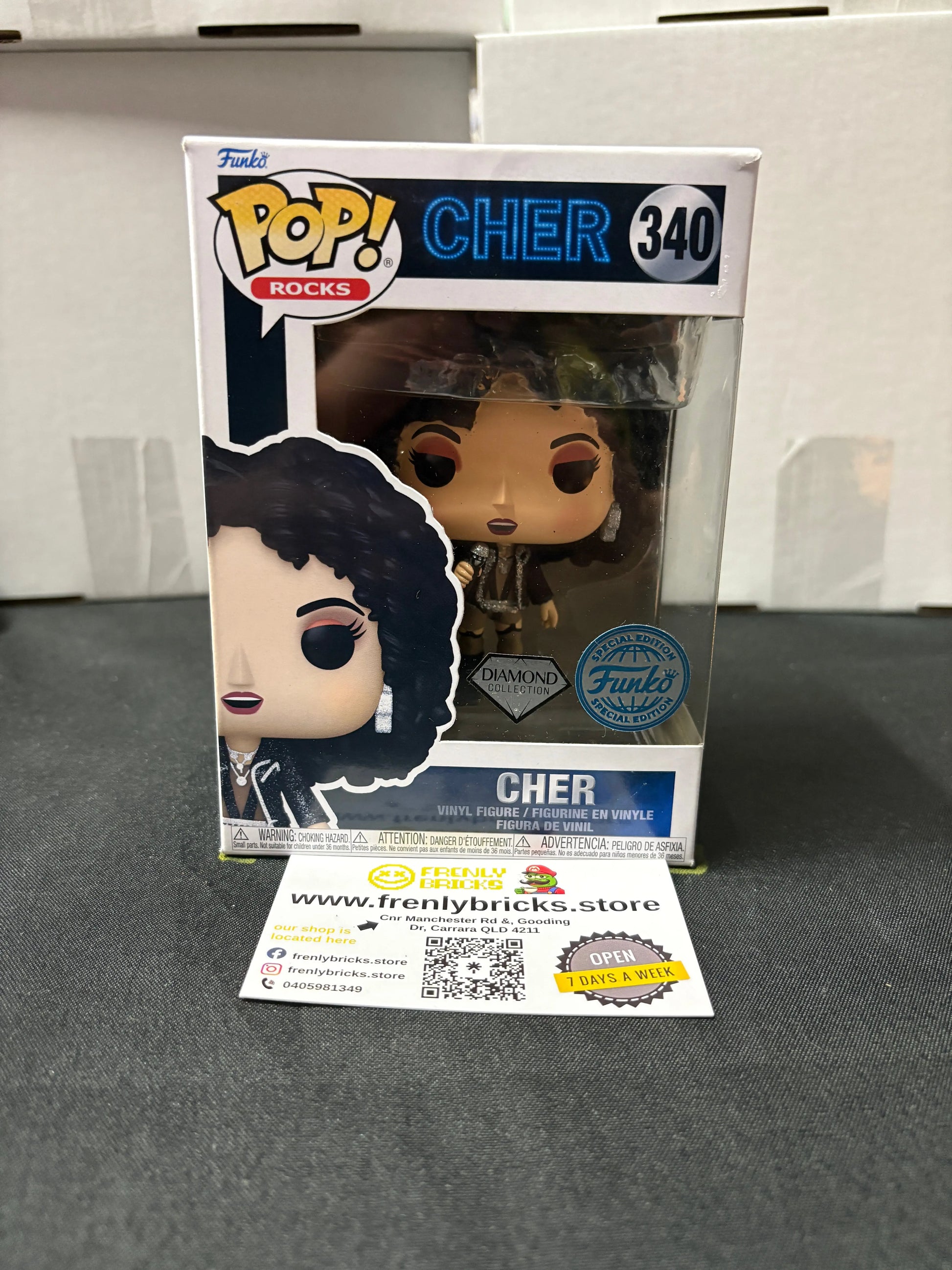 FUNKO Pop Vinyl Cher #340 FRENLY BRICKS - Open 7 Days