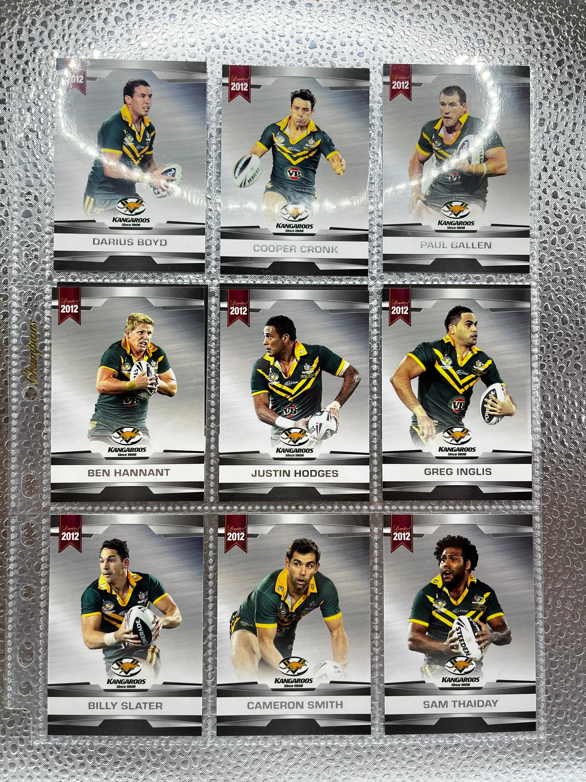 Limited Edition 2012 Kangaroos Full Team Complete Set FRENLY BRICKS - Open 7 Days