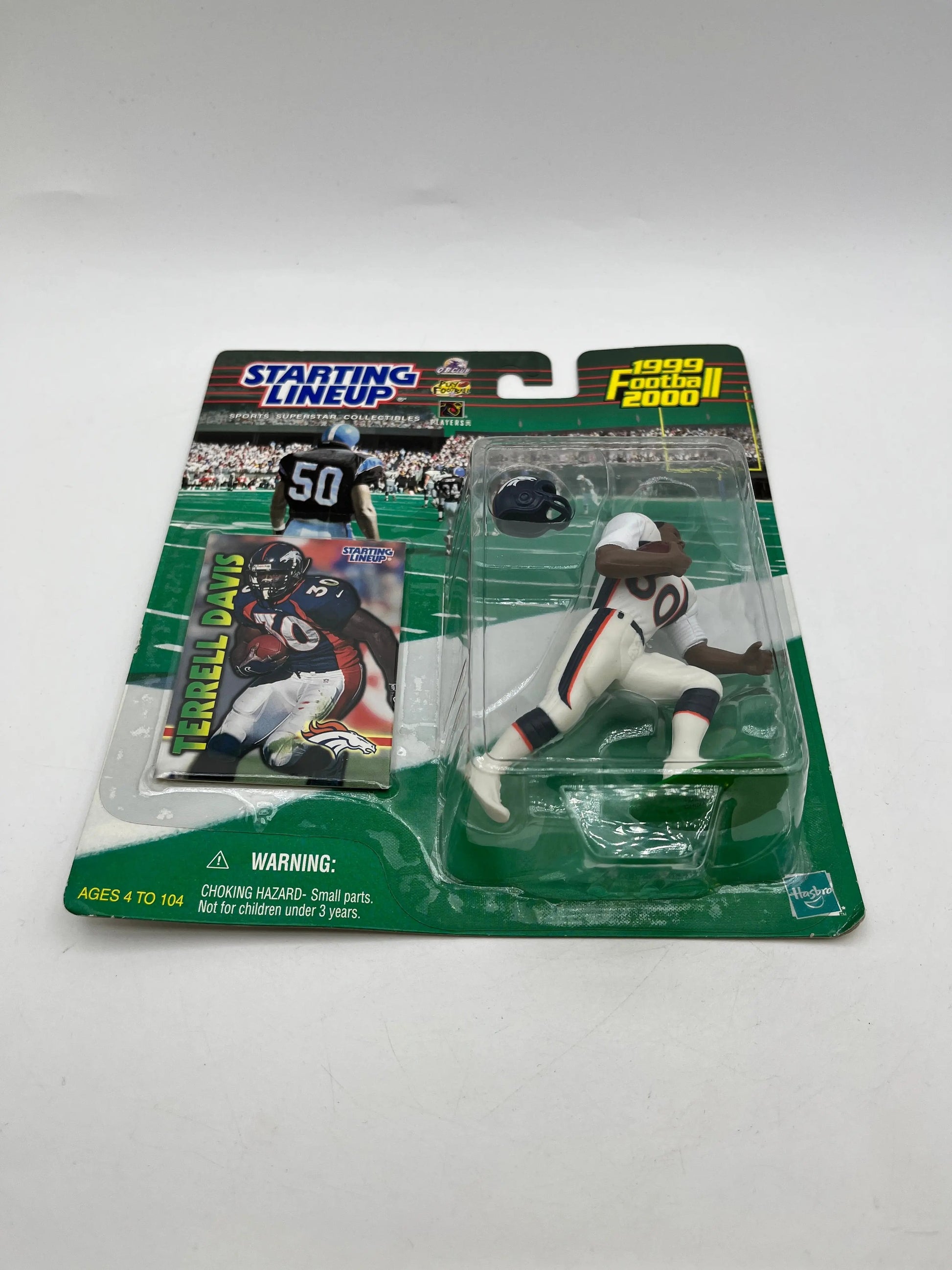 Hasbro 1999-2000 Terrell Davis NFL Denver Broncos Starting Lineup Action Figure FRENLY BRICKS - Open 7 Days