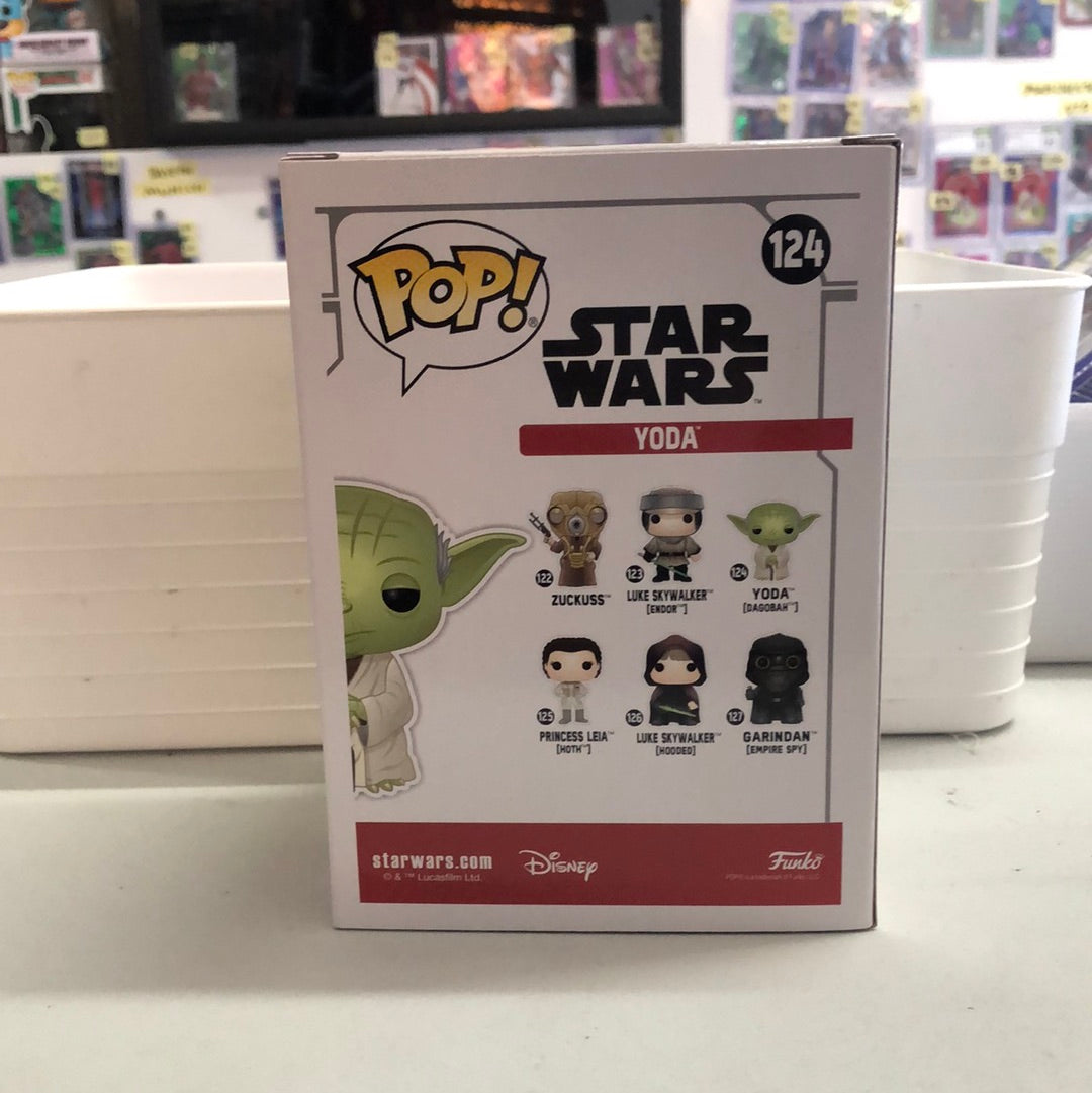 FUNKO STAR WARS YODA GREEN CHROME #124 SDCC 2019 EXCLUSIVE FRENLY BRICKS - Open 7 Days