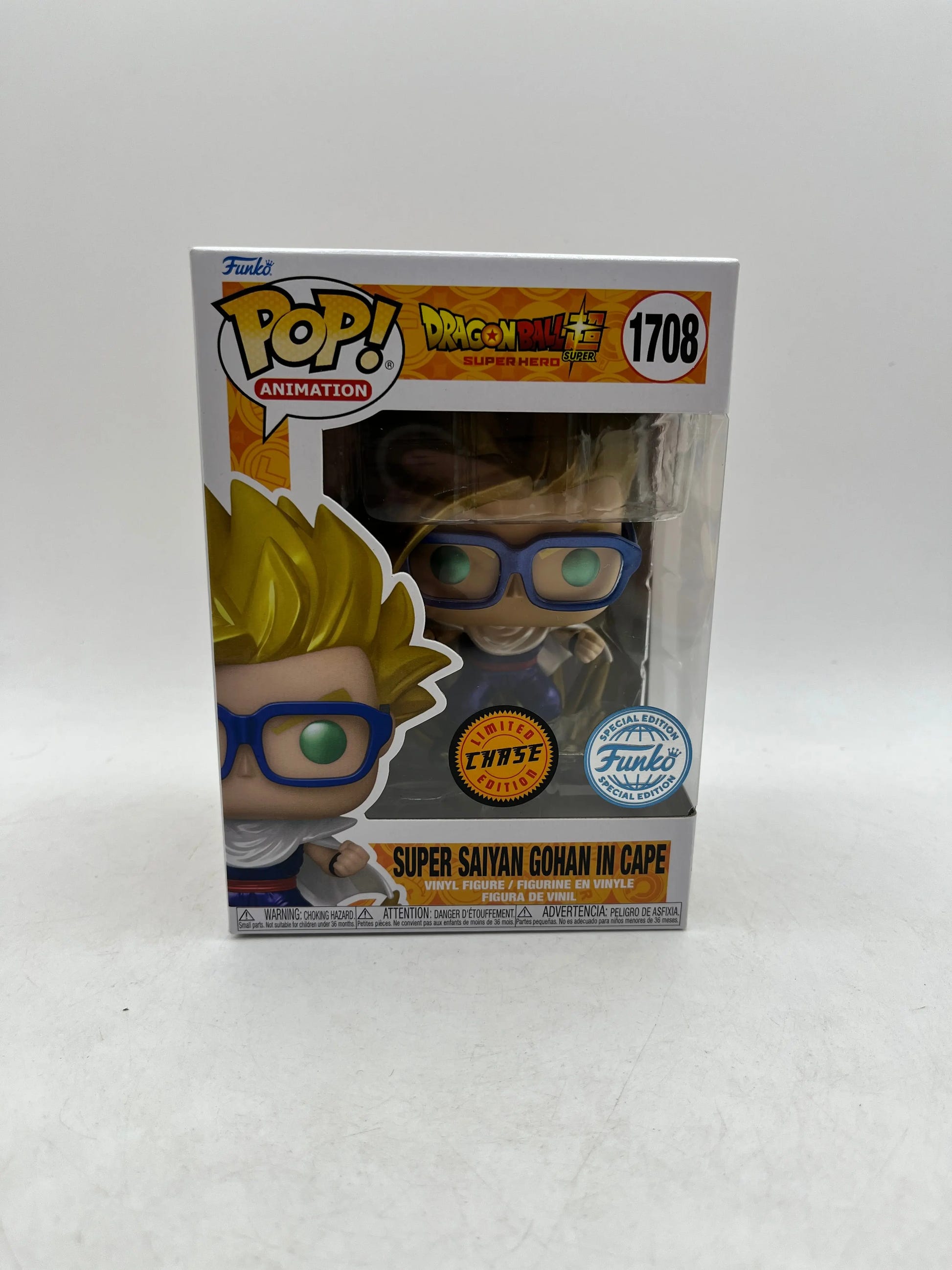 Funko POP! Animation Dragon Ball Super - Super Saiyan Gohan In Cape #1708 - LE Chase FRENLY BRICKS - Open 7 Days image 1