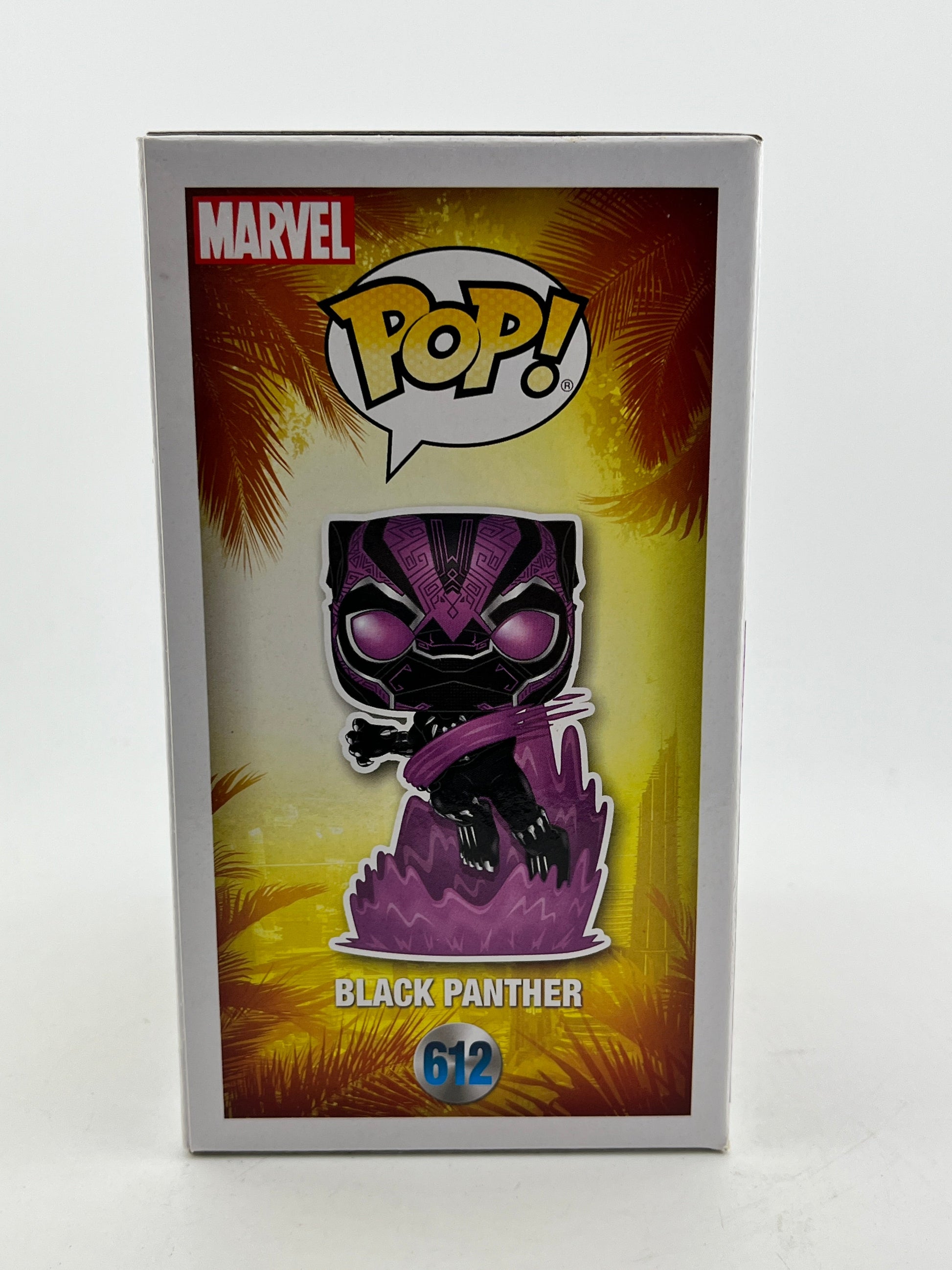 Funko POP! Marvel Black Panther - #612 Black Panther - Exclusive Glow FRENLY BRICKS - Open 7 Days