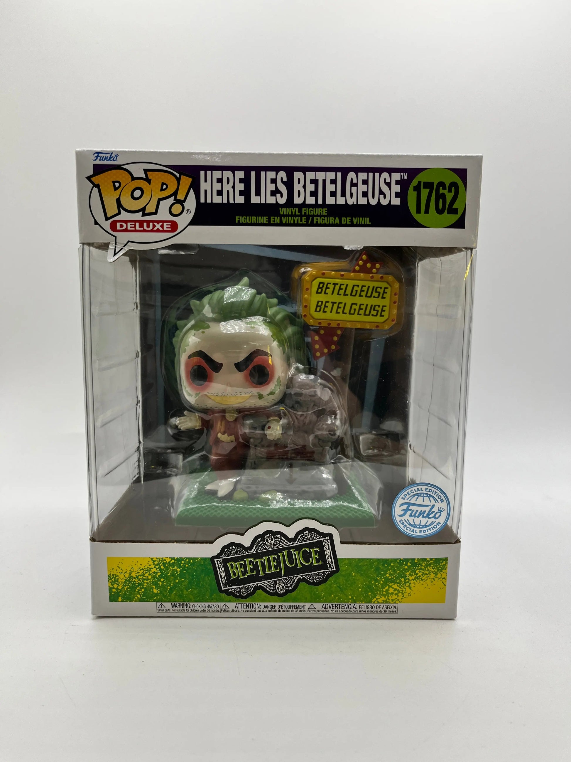 Funko POP! Deluxe Beetlejuice Here Lies Betelgeuse #1762 Special Edition FRENLY BRICKS - Open 7 Days