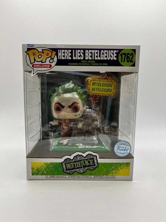 Funko POP! Deluxe Beetlejuice Here Lies Betelgeuse #1762 Special Edition FRENLY BRICKS - Open 7 Days