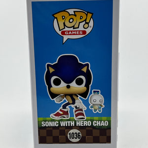 Funko POP! Games Sonic The Hedgehog - Sonic With Hero Chao #1036 - Vinyl Collectable FRENLY BRICKS - Open 7 Days