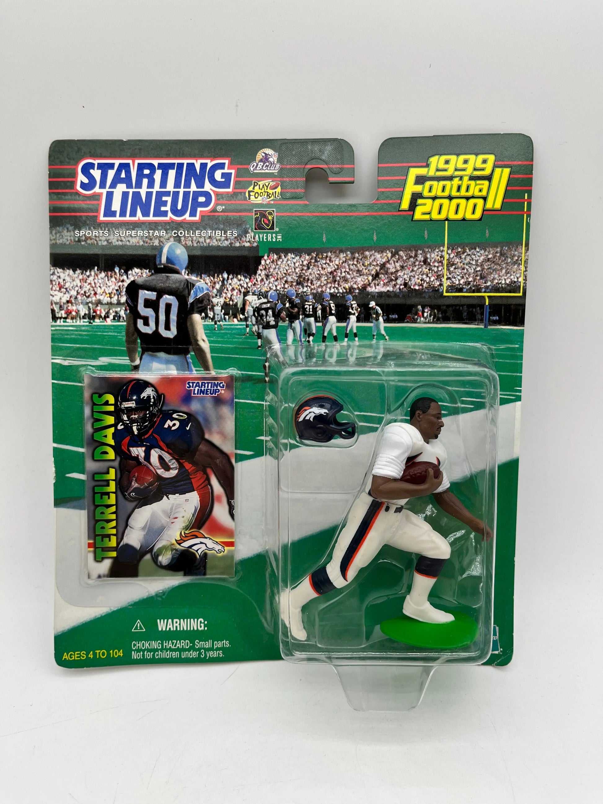 Hasbro 1999-2000 Terrell Davis NFL Denver Broncos Starting Lineup Action Figure FRENLY BRICKS - Open 7 Days