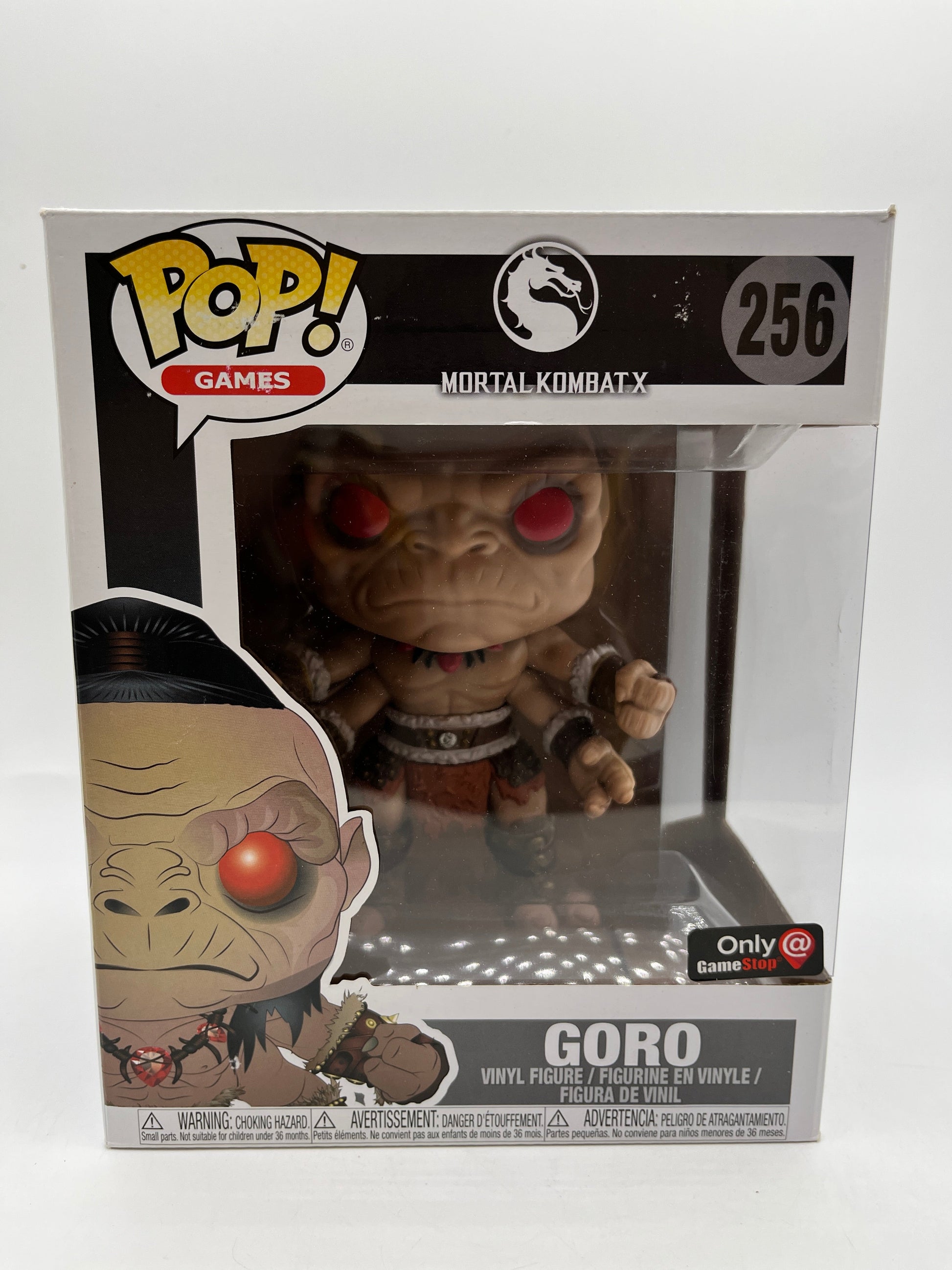 Funko POP! Games Mortal Kombat    X - Goro #256 - GameStop Exclusive FRENLY BRICKS - Open 7 Days