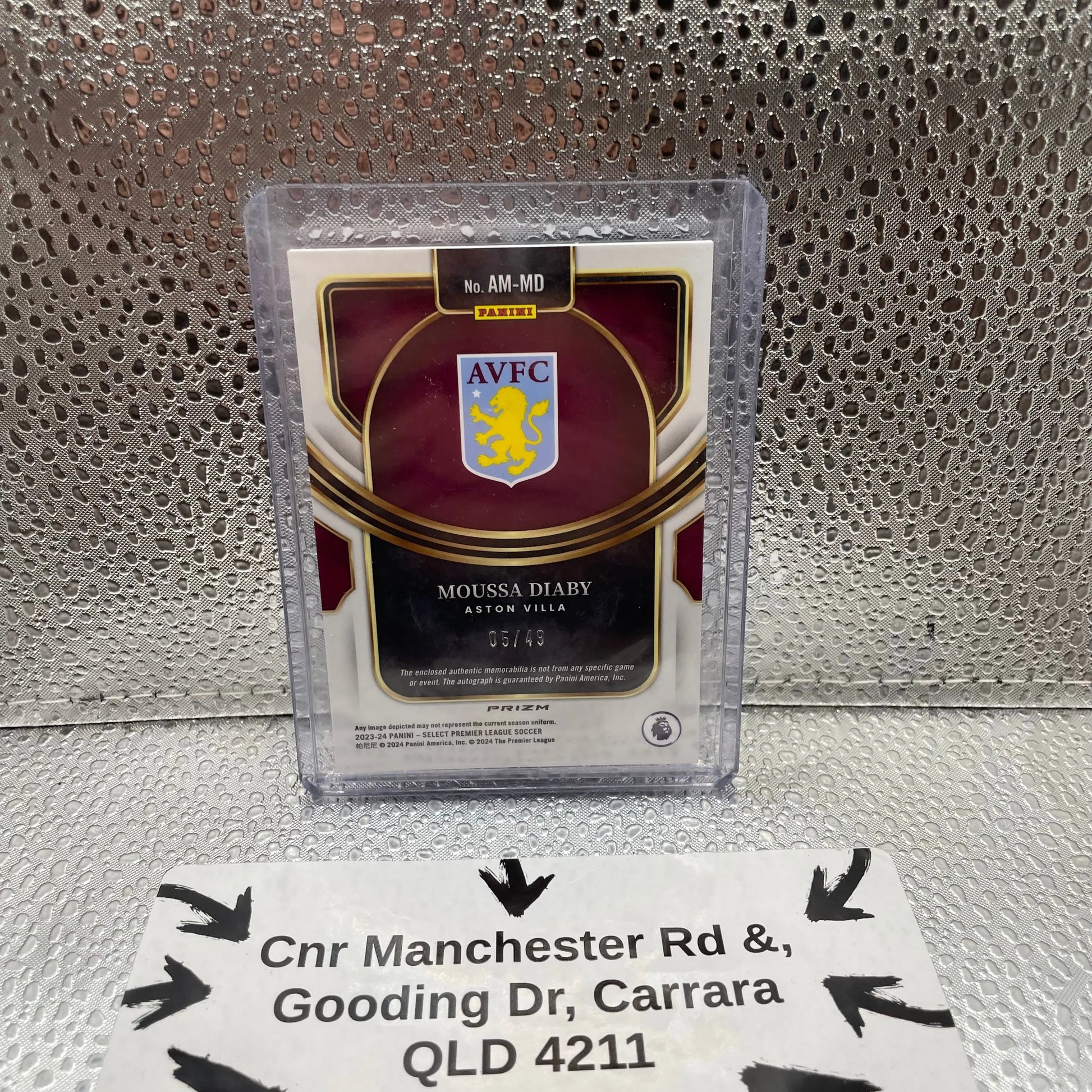 Moussa Diaby Aston Villa Select Patch 05/49 No. AM-MD Panini Prizm FRENLY BRICKS - Open 7 Days