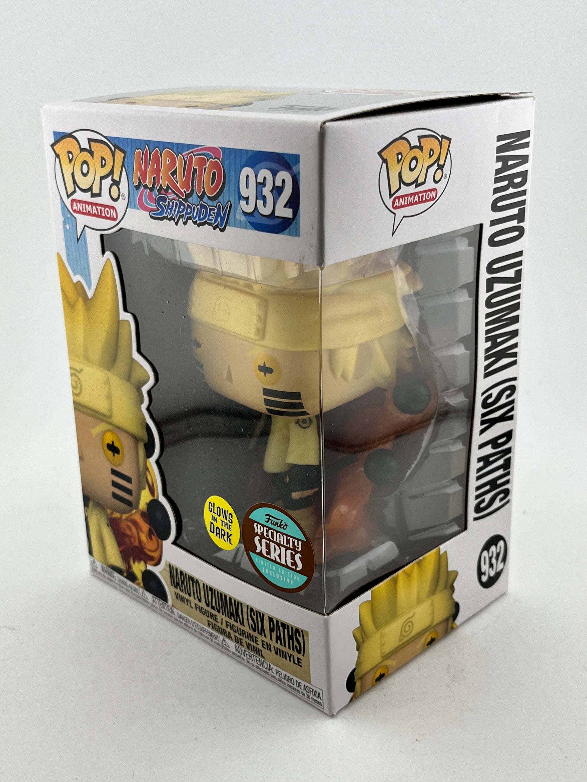Funko POP! Animation Naruto Shippuden - Naruto Uzumaki (Six Paths) #932 - Glow Specialty Series FRENLY BRICKS - Open 7 Days