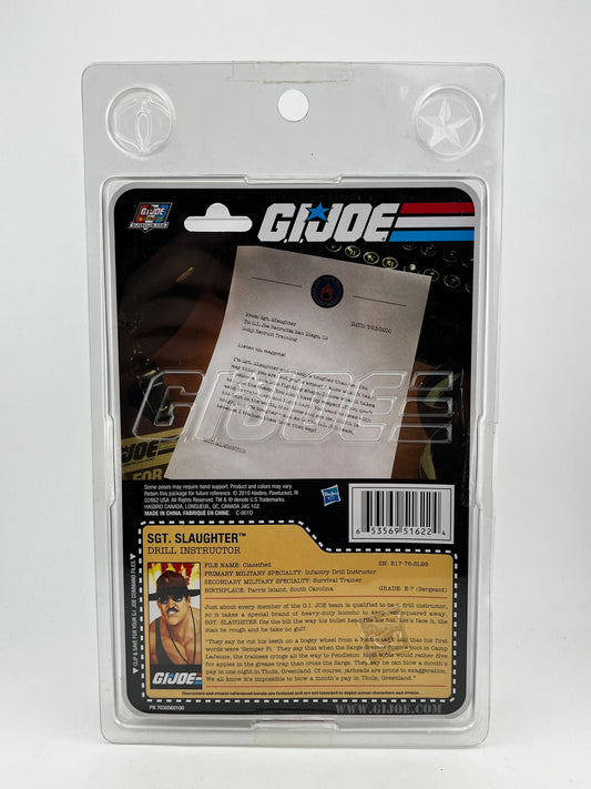 G.I. Joe SDCC 2010 Hasbro Exclusive Sgt. Slaughter - New/Sealed in Clamshell FRENLY BRICKS - Open 7 Days