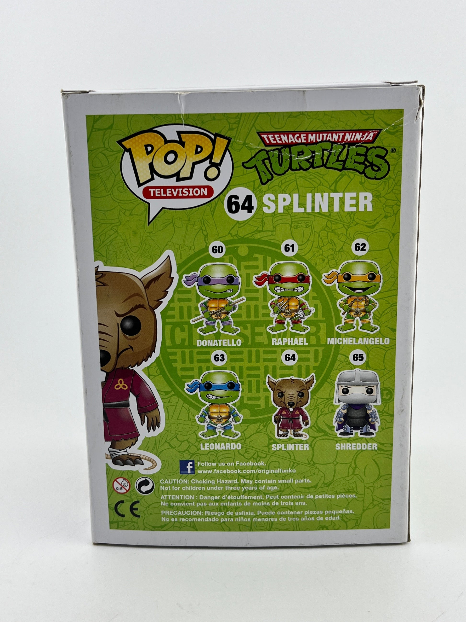 Funko POP! Television Teenage Mutant Ninja Turtles - Splinter #64 - Vinyl Collectable FRENLY BRICKS - Open 7 Days