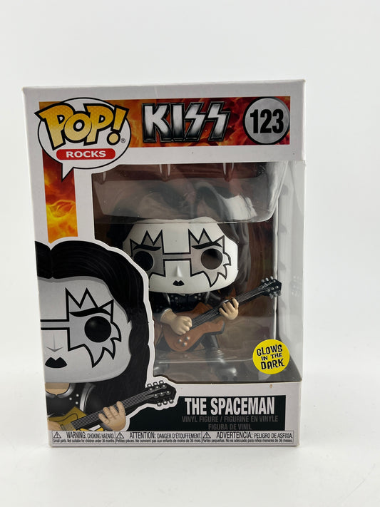 Funko POP! Rocks Kiss - The spaceman #123 - Glow In The Dark - Vinyl Collectable FRENLY BRICKS - Open 7 Days