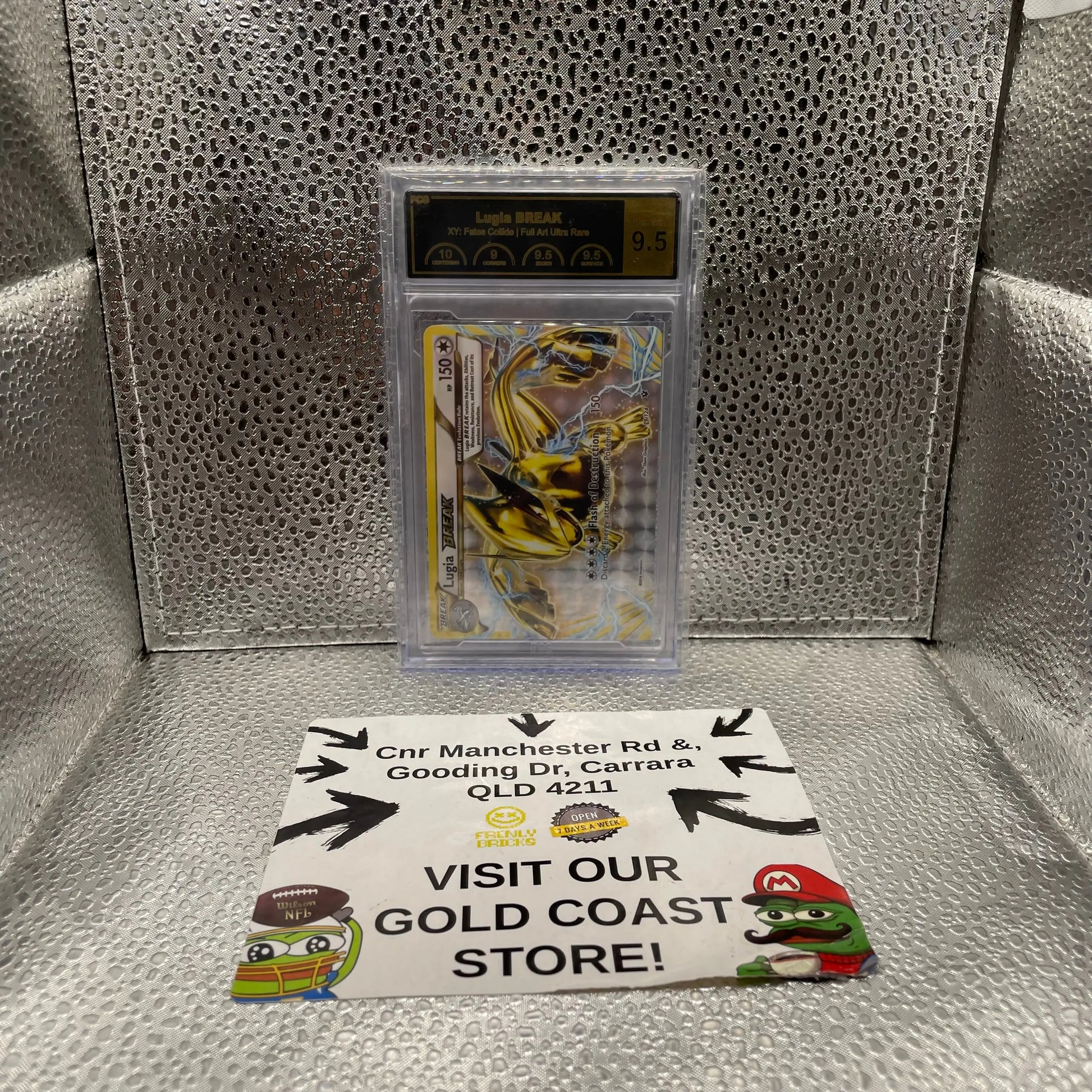 Lugia Break XY Fates Colide Full Art Ultra Rare GRADED PCG 9.5 FRENLY BRICKS - Open 7 Days