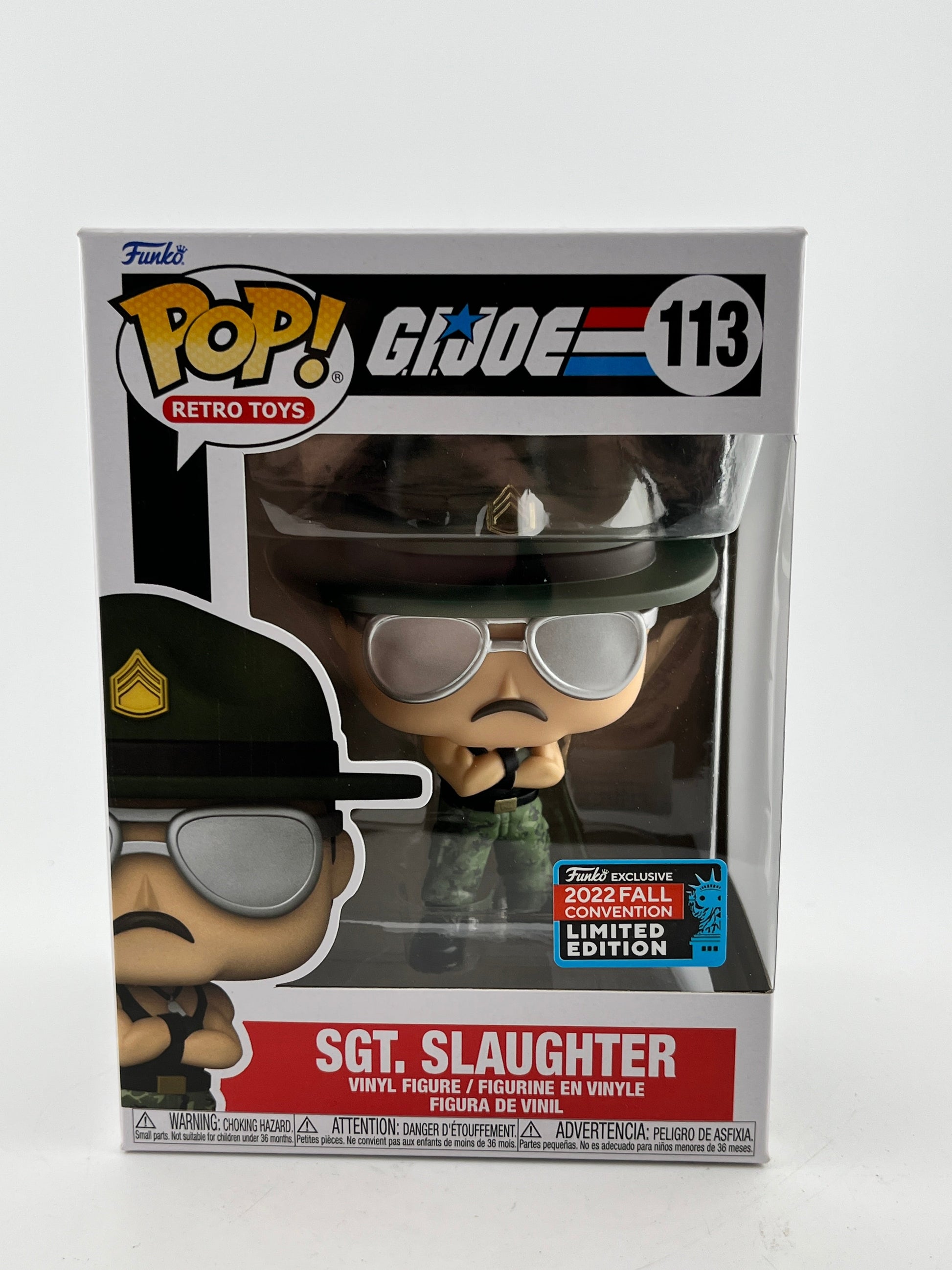 Funko POP! Retro Toys G.I.Joe - Sgt. Slaughter #113 - 2022 Fall Limited Editon FRENLY BRICKS - Open 7 Days