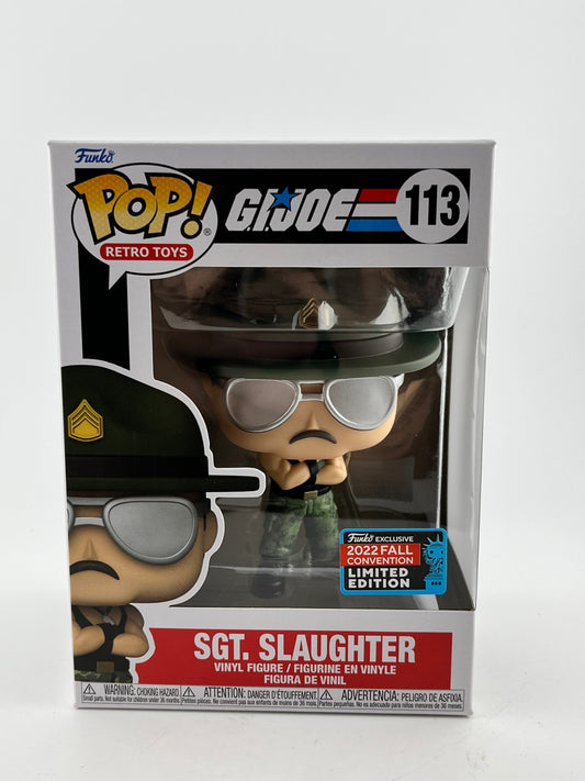 Funko POP! Retro Toys G.I.Joe - Sgt. Slaughter #113 - 2022 Fall Limited Editon FRENLY BRICKS - Open 7 Days
