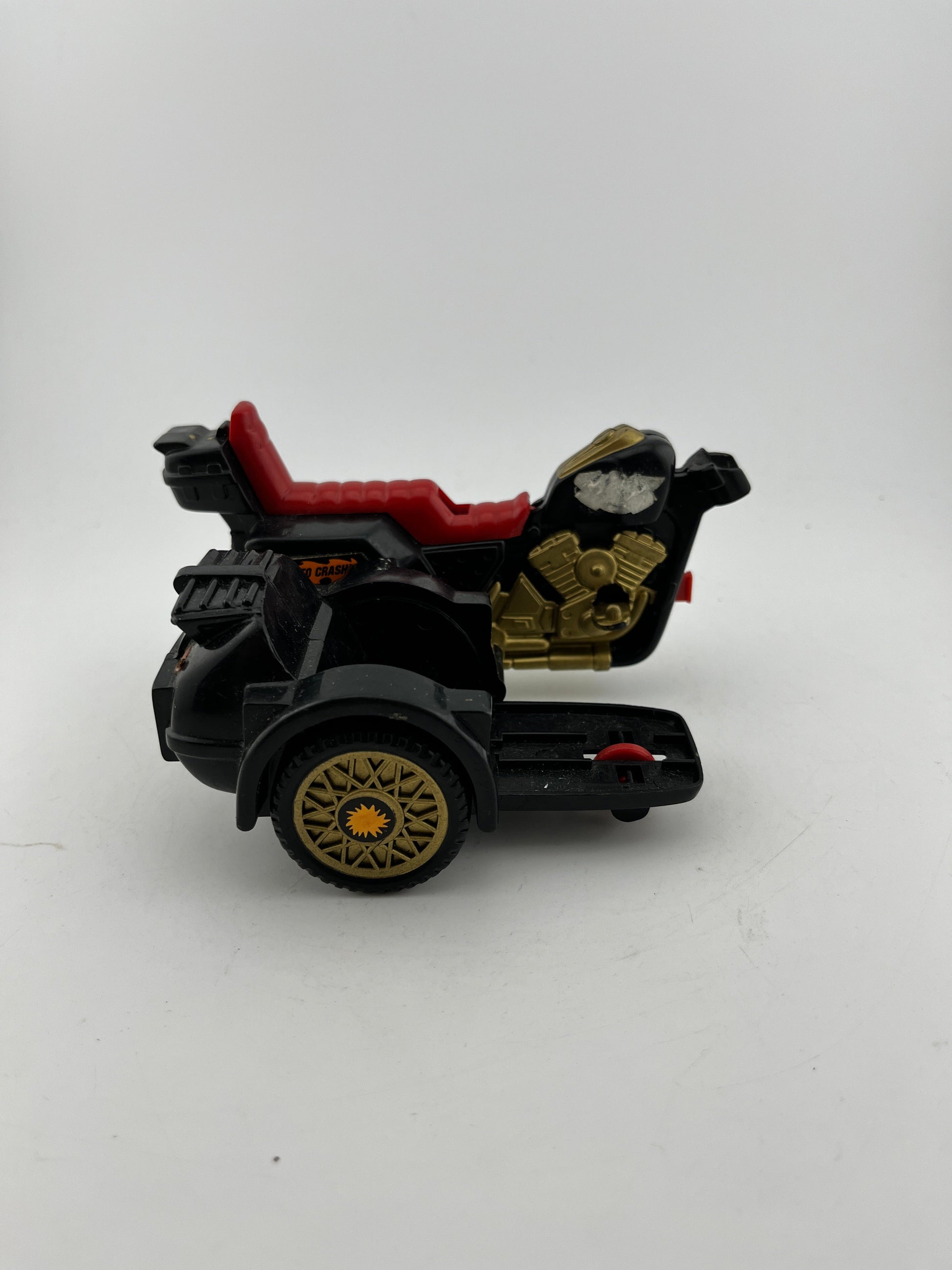 Parts For Tyco Crash Dummies Black Motorcycle Chopper Bike - 1991 FRENLY BRICKS - Open 7 Days