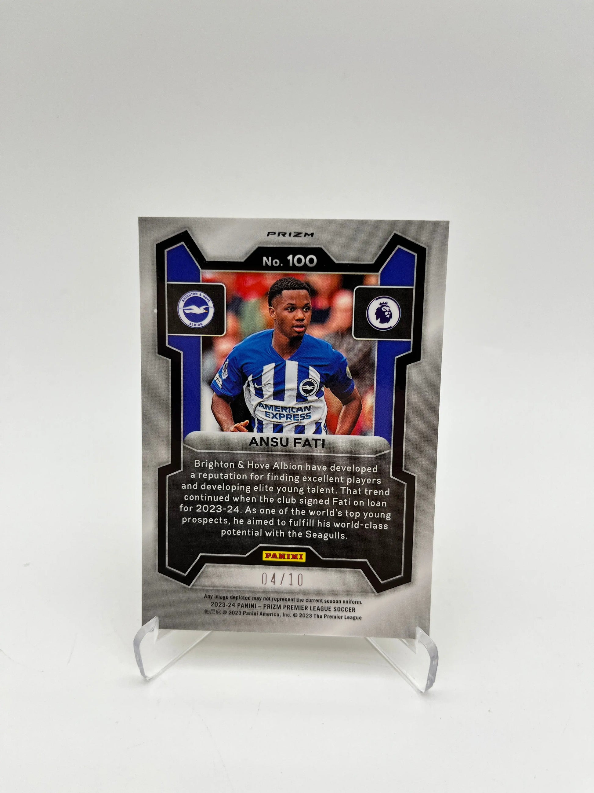 Soccer English Premier League Lot 2x Autos/Low Numbered/ FRENLY BRICKS - Open 7 Days