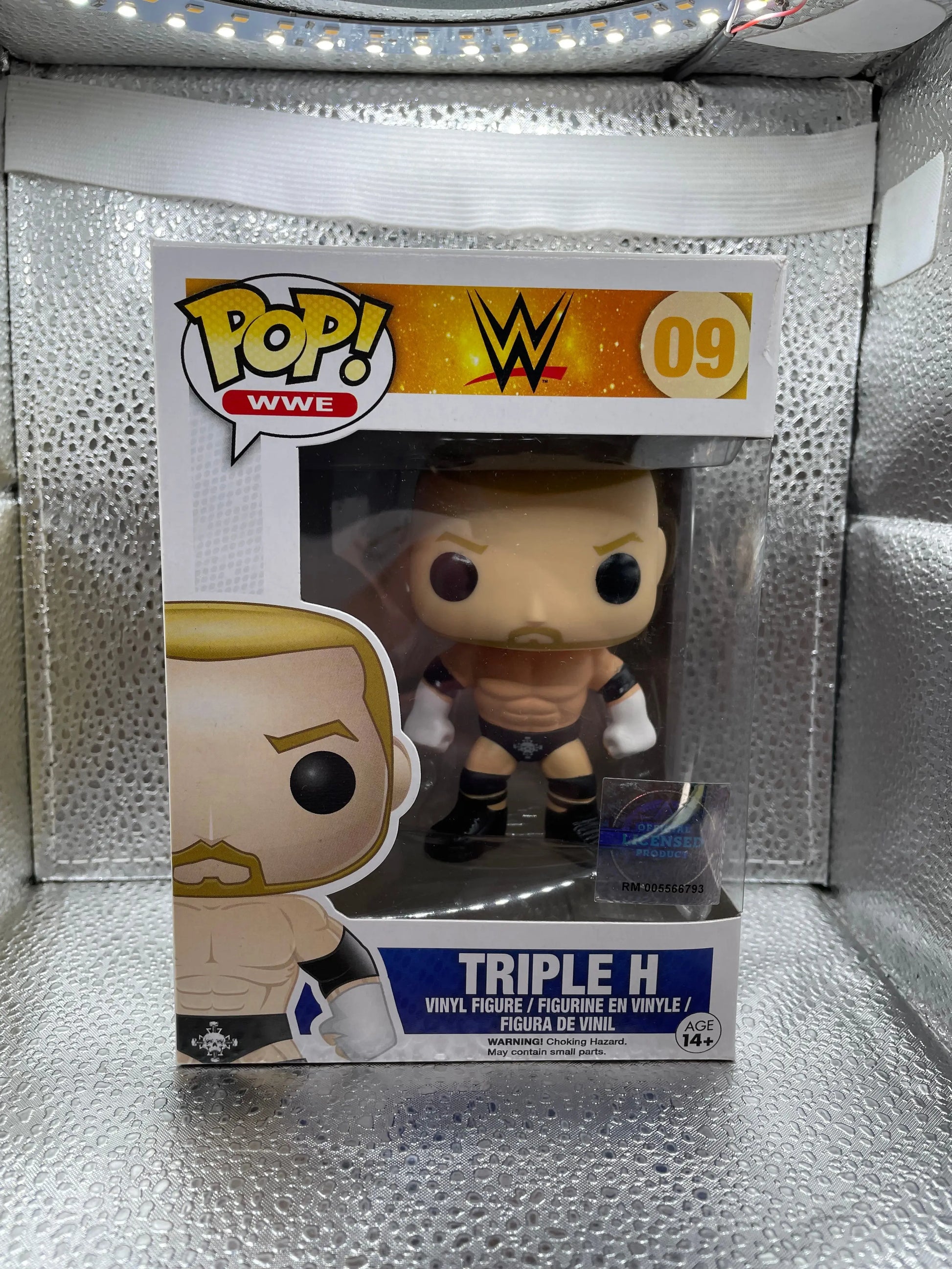 TRIPLE H WWE Funko Pop #09 **Authentic** Vaulted - Wrestling NOT MINT BOX FRENLY BRICKS - Open 7 Days