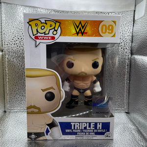 TRIPLE H WWE Funko Pop #09 **Authentic** Vaulted - Wrestling NOT MINT BOX FRENLY BRICKS - Open 7 Days