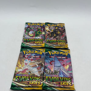 4 x Pokemon Evolving Skies Booster Packs Art Set FRENLY BRICKS - Open 7 Days