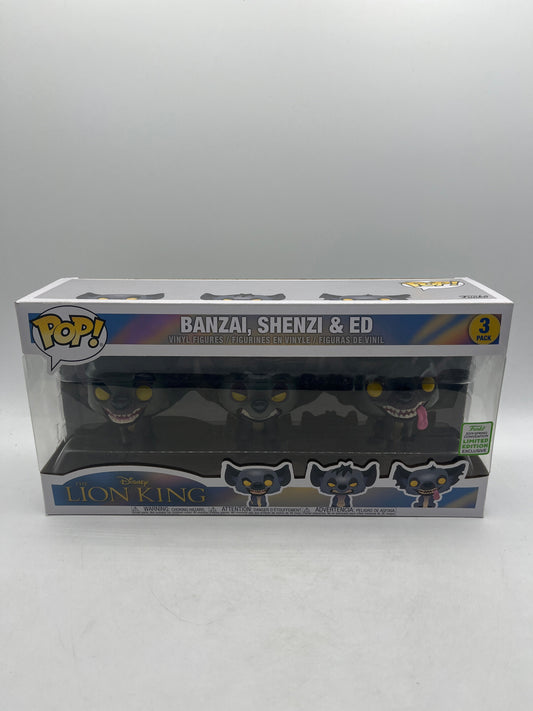 Funko Pop! Vinyl: The Lion King - Banzai, Shenzi & Ed - 3 Pack - Amazon/ECCC FRENLY BRICKS - Open 7 Days