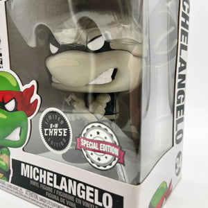 Funko POP! Comics TMNT - Michelangelo #34 - Black + White Chase - Special Edition FRENLY BRICKS - Open 7 Days