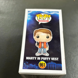 Funko POP Back to the Future Marty in Puffy Vest #961 Vinyl FRENLY BRICKS - Open 7 Days