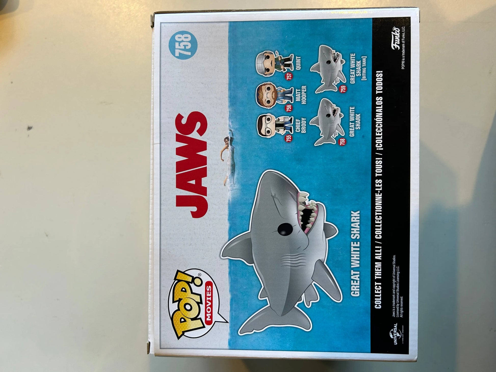 Pop Vinyl Jaws 758 Great White Shark FRENLY BRICKS - Open 7 Days