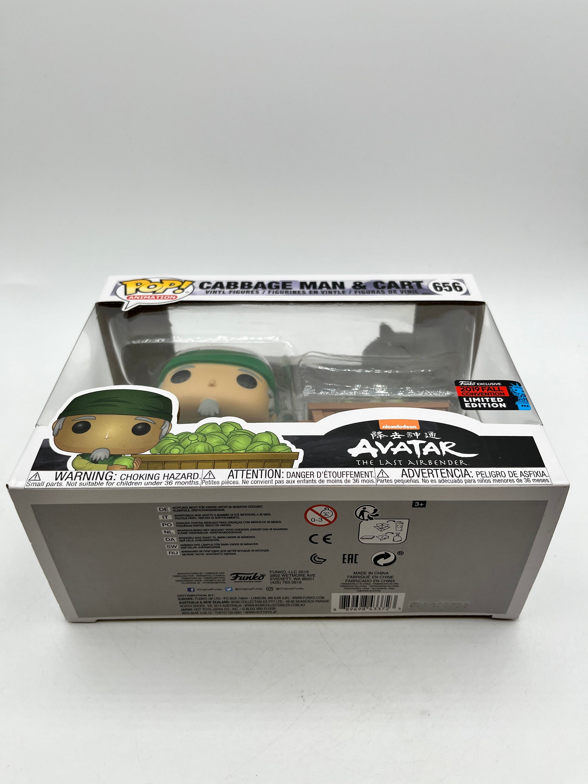 Funko POP! Animation Avatar The Last Air Bender - Cabbage Man & Cart #656 - Vinyl Collectable FRENLY BRICKS - Open 7 Days