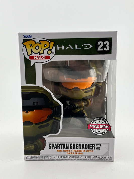 Funko POP! Halo - Spartan Grenadier With HMG #23 - Vinyl Collectable FRENLY BRICKS - Open 7 Days