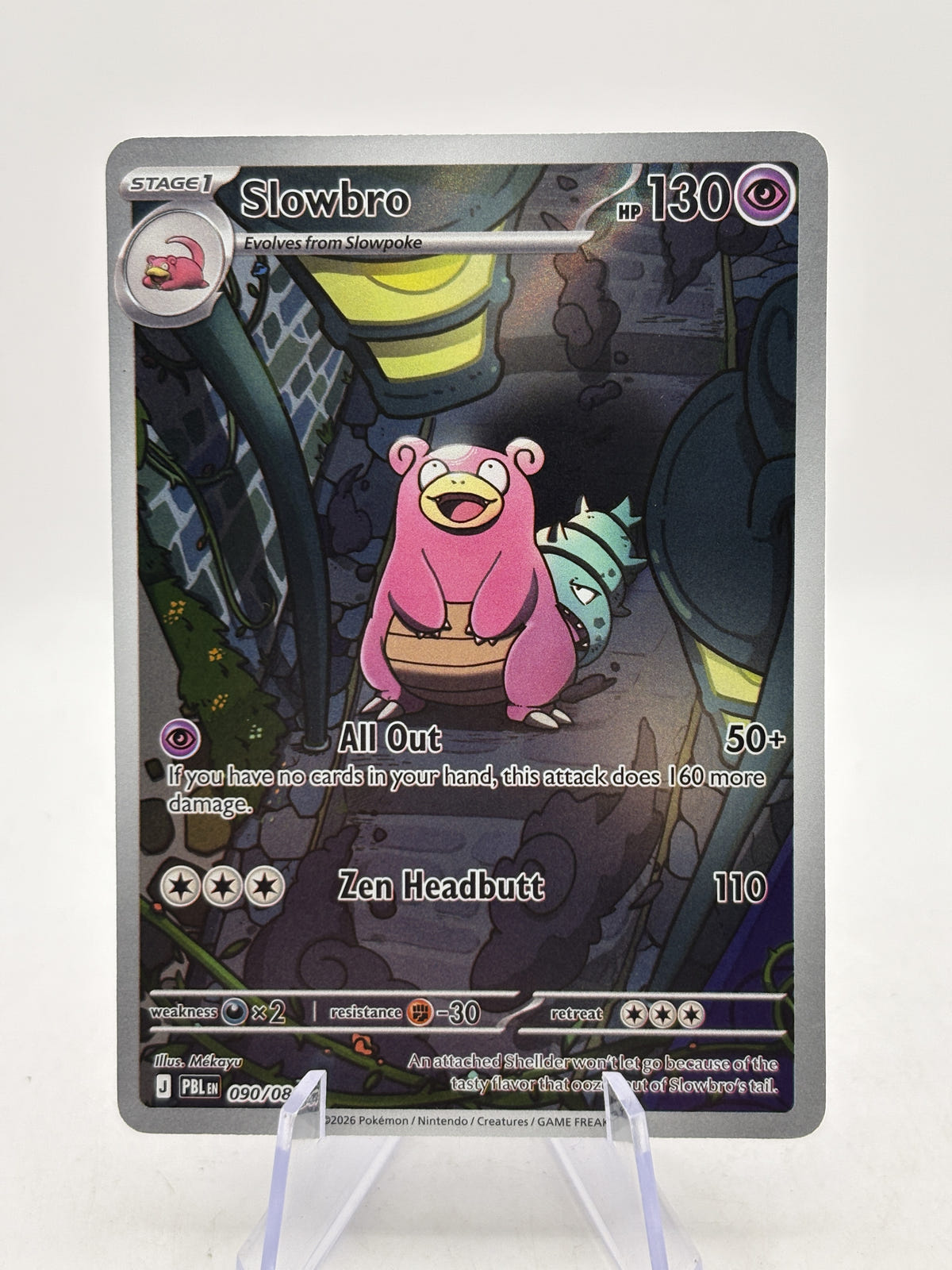 Slowbro 090/084 Illustration Rare Pitch Black Pokémon TCG (NM) — front image 1
