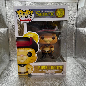 Funko Vinyl Pop Movies.. Puss In Boots # 280 Shrek. Dreamworks FRENLY BRICKS - Open 7 Days