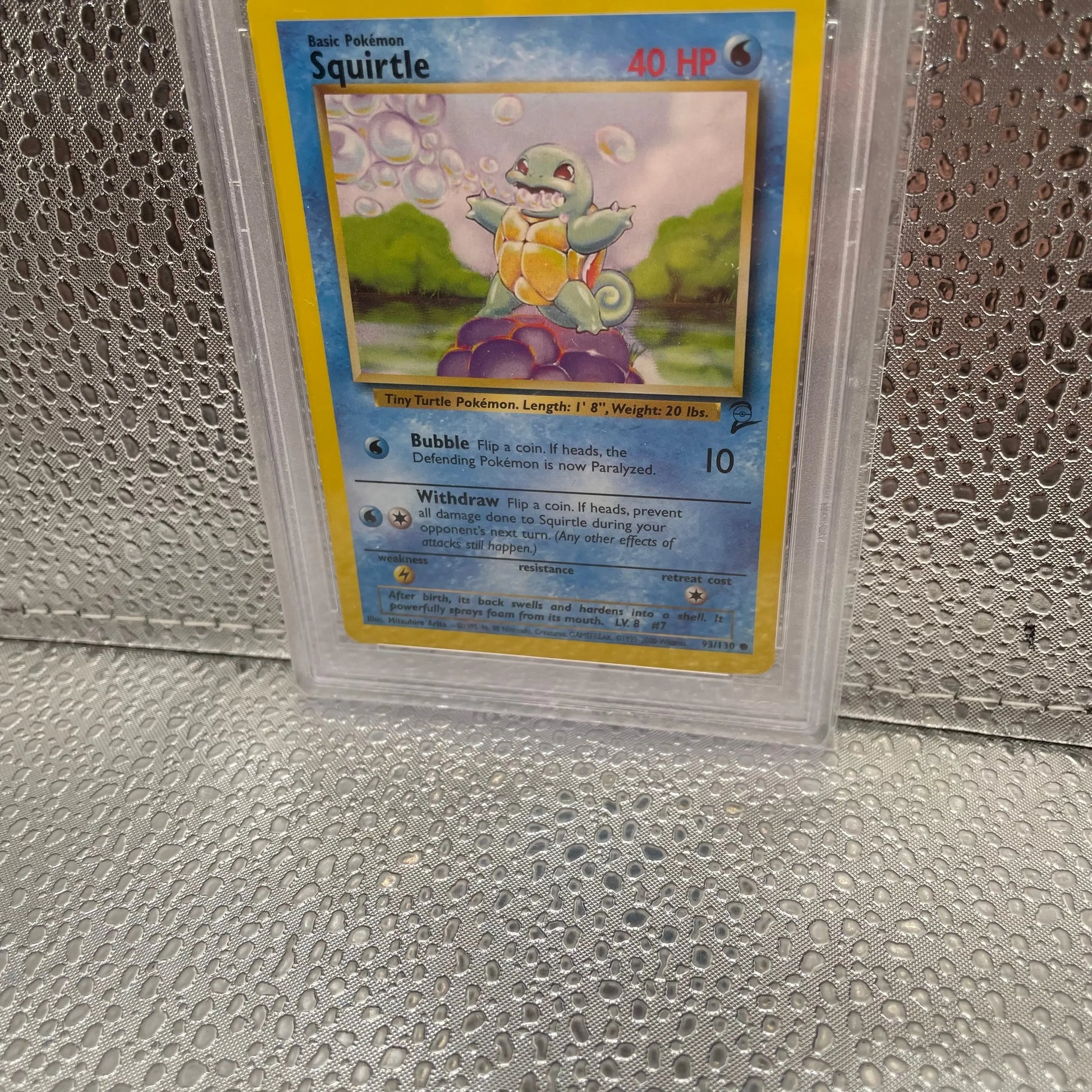 2000 Pokemon Game #93 - Squirtle - Gem Mint - Base Set II 2 - PSA 10 FRENLY BRICKS - Open 7 Days