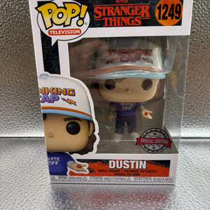 Funko pop vinyl #1249 Stranger Things Dustin FRENLY BRICKS - Open 7 Days