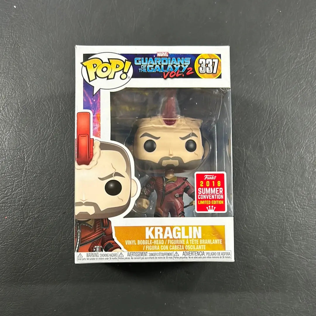 Funko Marvel Pop Vinyl - KRAGLIN Guardians of the Galaxy Vol 2 (Convention) #337 FRENLY BRICKS - Open 7 Days