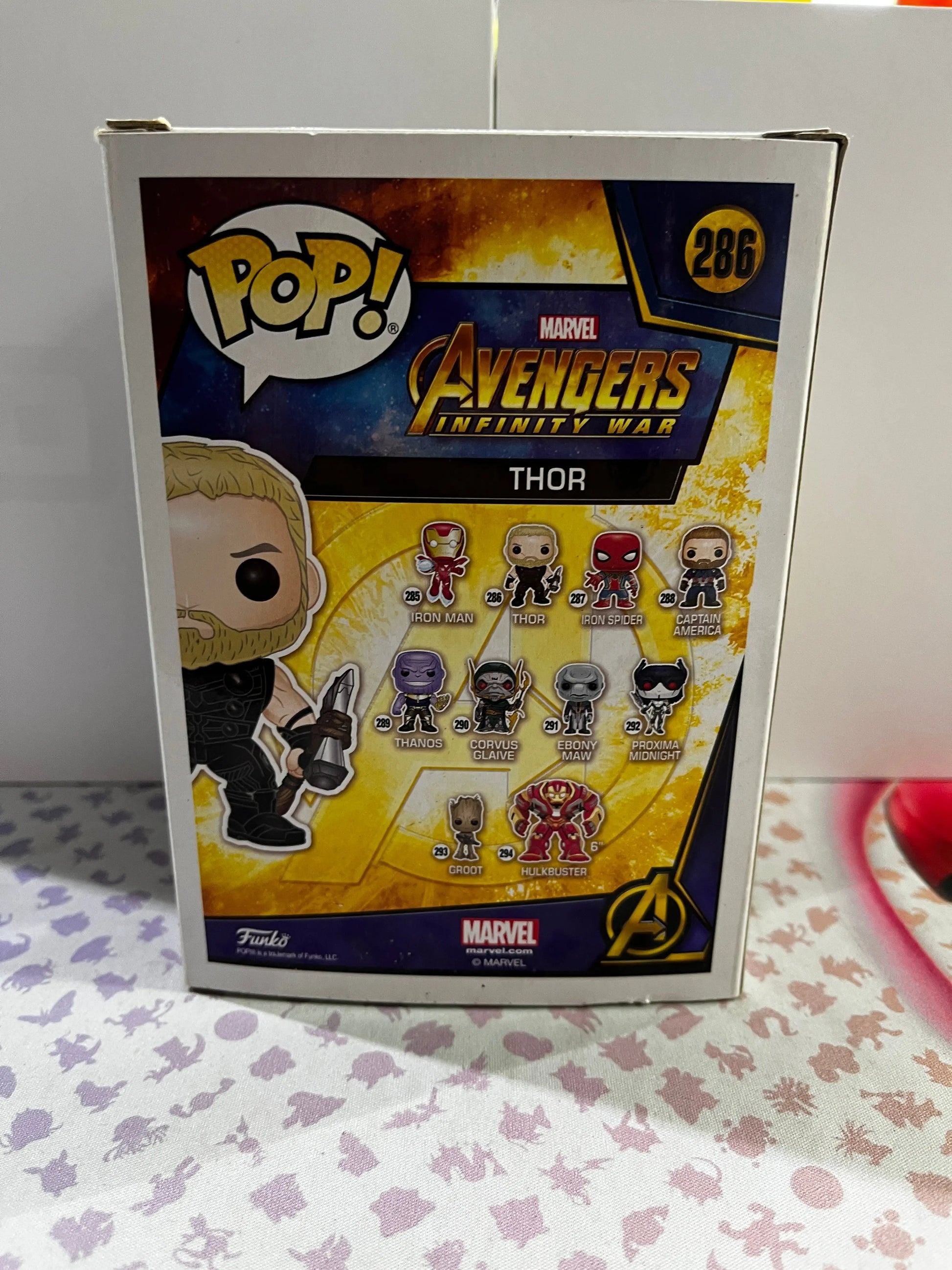 Funko Pop Vinyl Marvel Avengers infinity War Thor #286 FRENLY BRICKS - Open 7 Days