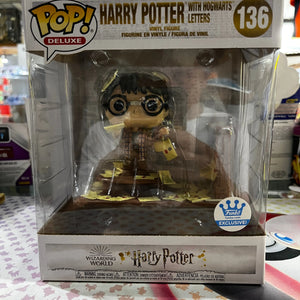 Funko Pop Vinyl Deluxe Harry Potter with Hogwarts letters #136 FRENLY BRICKS - Open 7 Days